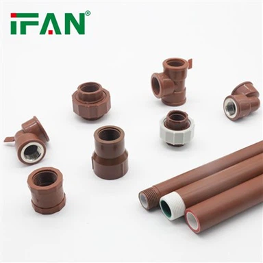 Коричневые фитинги для труб PPH